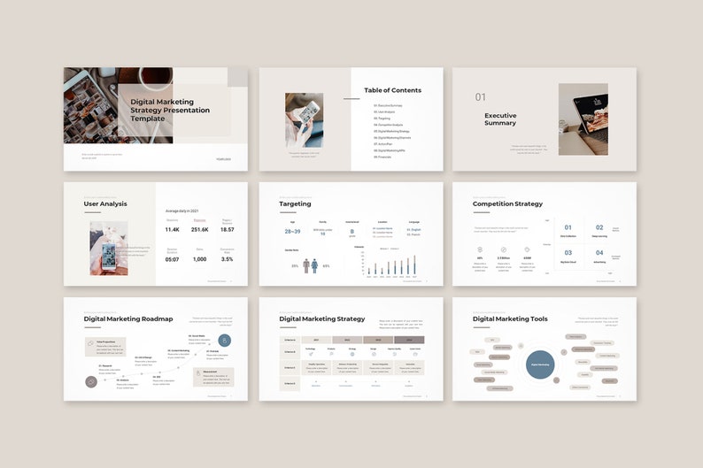 Digital Marketing Strategy PowerPoint Template Digital Marketing Strategy PowerPoint Template - Image 2