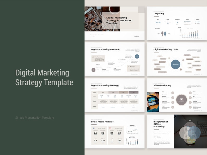 Digital Marketing Strategy PowerPoint Template Digital Marketing Strategy PowerPoint Template
