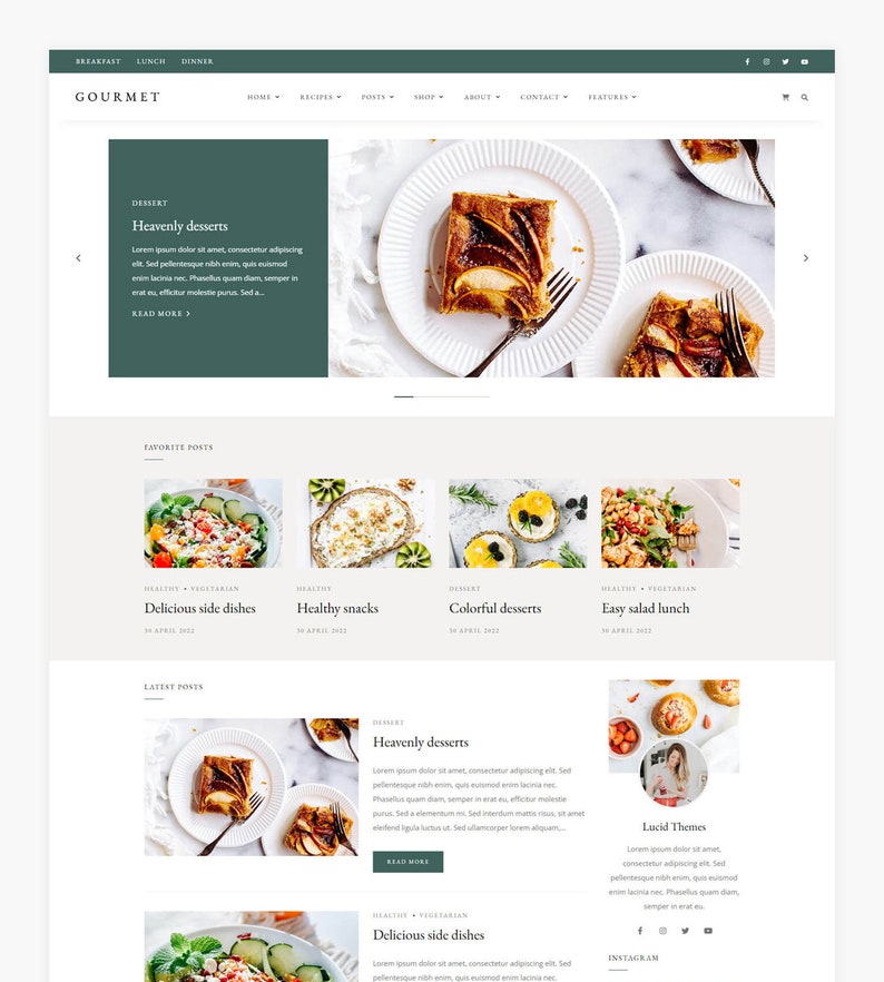 Gourmet - WordPress Food Blog & Recipe Theme Gourmet - WordPress Food Blog & Recipe Theme - Image 2