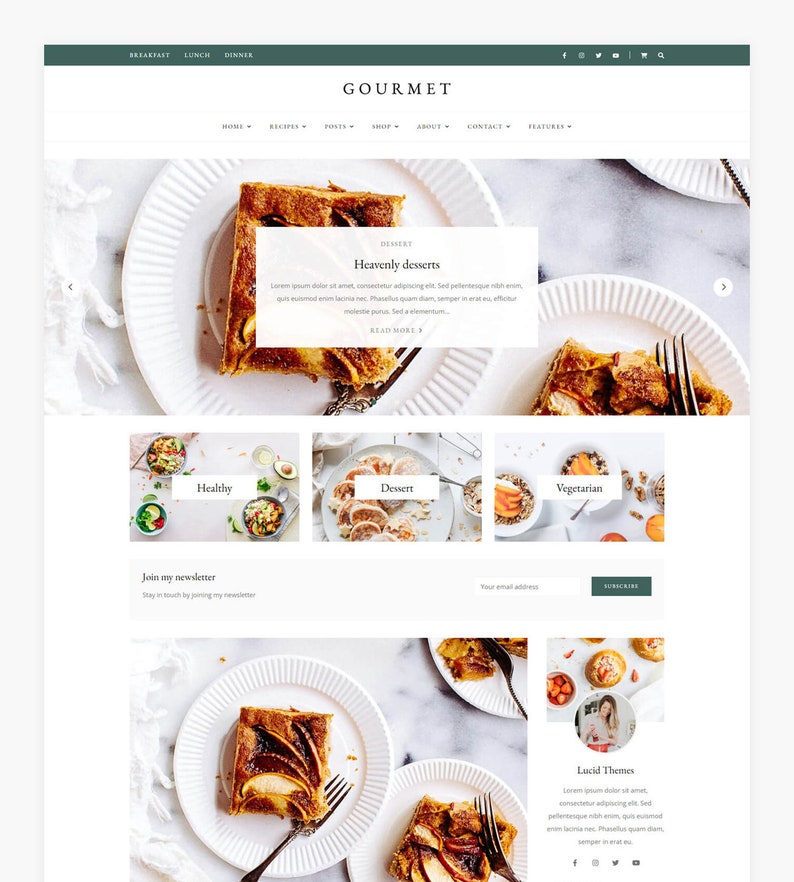 Gourmet - WordPress Food Blog & Recipe Theme Gourmet - WordPress Food Blog & Recipe Theme - Image 3