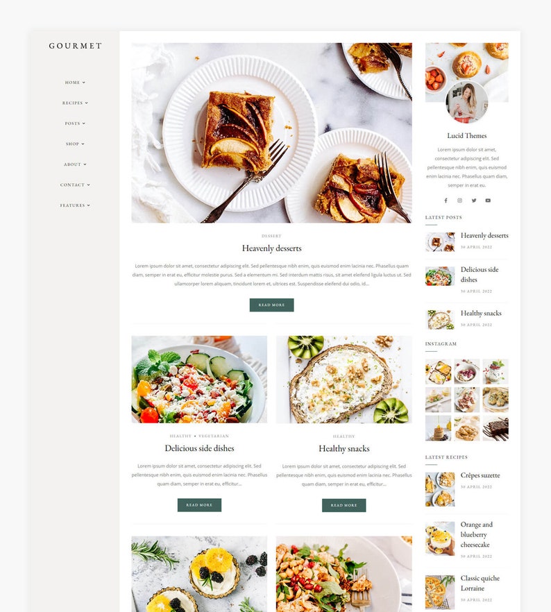 Gourmet - WordPress Food Blog & Recipe Theme Gourmet - WordPress Food Blog & Recipe Theme - Image 4