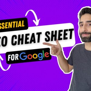 Beginner SEO Cheatsheet, Google SEO Checklist & Guide For Websites, Keyword Optimization Help, Planner, Template, Tutorial, Worksheet, eBook