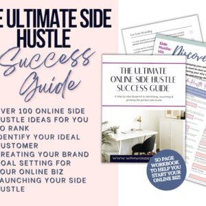 Side Hustle Planner Side Hustle Guide Passive Income Planner Online Business Planner Business Launch Guide