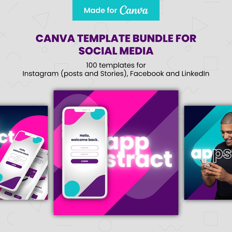 100 Canva Social Media Templates for Digital Marketing Success