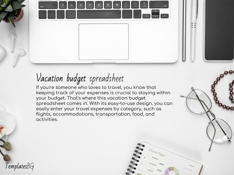 Vacation Budget Spreadsheet: Excel Spreadsheet Template for Travelers - Budget Log, Expense Tracker, Trip Planner & Holiday Spreadsheet Vacation Budget Spreadsheet: Excel Spreadsheet Template for Travelers - Budget Log, Expense Tracker, Trip Planner & Holiday Spreadsheet - Image 2