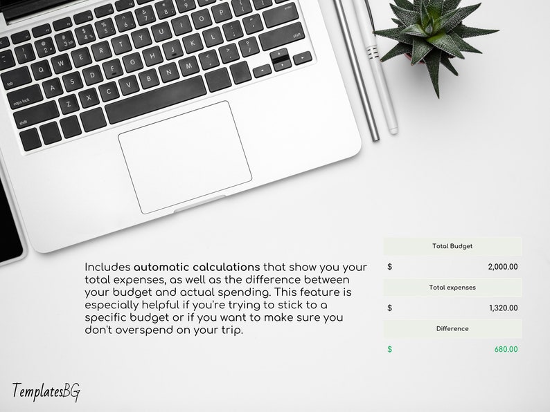 Vacation Budget Spreadsheet: Excel Spreadsheet Template for Travelers - Budget Log, Expense Tracker, Trip Planner & Holiday Spreadsheet Vacation Budget Spreadsheet: Excel Spreadsheet Template for Travelers - Budget Log, Expense Tracker, Trip Planner & Holiday Spreadsheet - Image 4