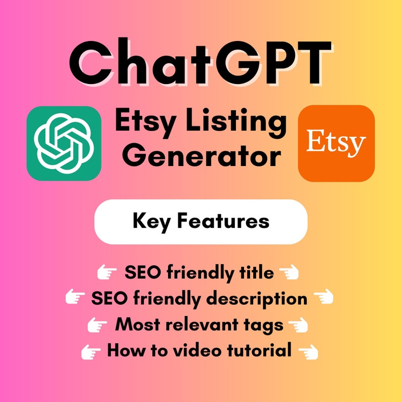 ChatGPT  Listing Generator to Boost Your  Sales | Save Time and Improve Search Ranking