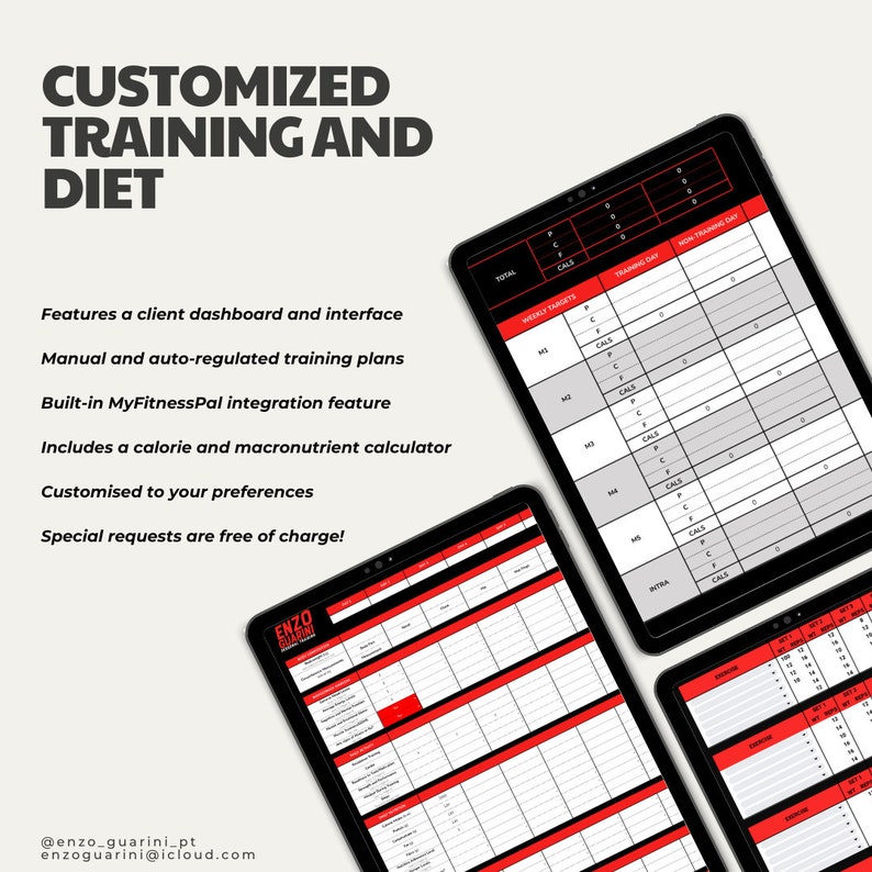 The Ultimate Training and Nutritional Programmes (AI Google Sheets and Excel)