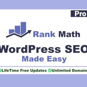 Rank Math Pro WordPress SEO Made Easy Lifetime Updates