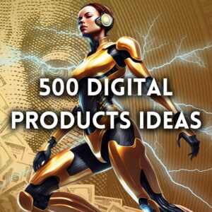 500 Digital Products Ideas Ready for Sale for Passive Income Online |  Digital Downloads for Small Business | Instant Bestsellers Ideas