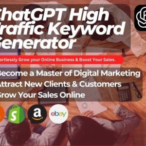 ChatGPT SEO High Traffic Keyword Generator | Create SEO Optimized Keywords | AI Development Tool for Time Saving and Passive Income