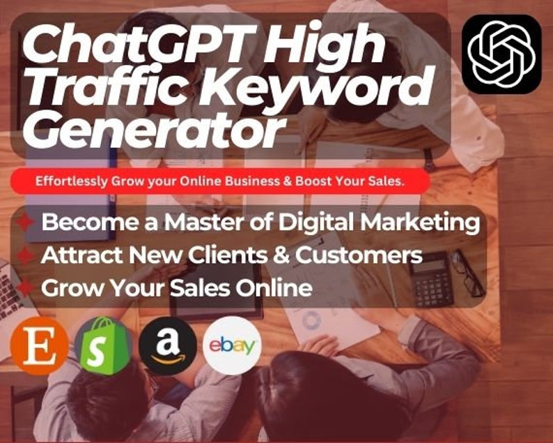 ChatGPT SEO High Traffic Keyword Generator | Create SEO Optimized Keywords | AI Development Tool for Time Saving and Passive Income ChatGPT SEO High Traffic Keyword Generator | Create SEO Optimized Keywords | AI Development Tool for Time Saving and Passive Income