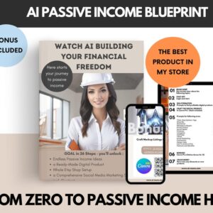 Unlock Financial Freedom with AI: Instant Business Start + Bonus | AI Passive Income Blueprint | Passive Income with Chat GPT and Canva