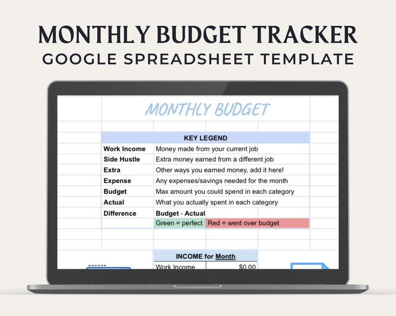 Easy Monthly Budget Tracker - Google Sheet Easy Monthly Budget Tracker - Google Sheet