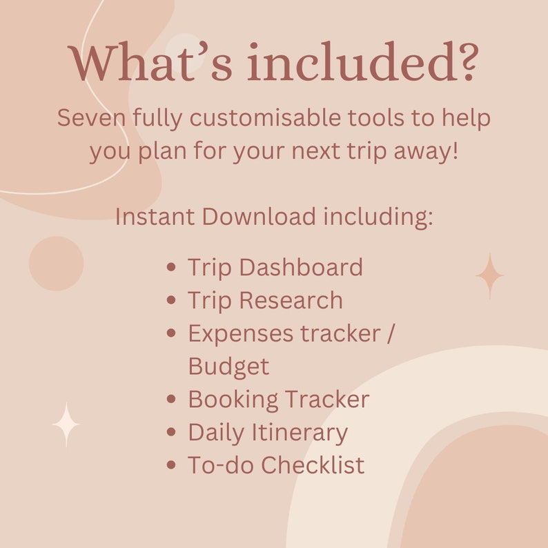 Travel Planning Template, Digital Holiday Plan & Itinerary Template for Excel, Trip Organizer, To-Do Checklist and Budget Planning Tool Travel Planning Template, Digital Holiday Plan & Itinerary Template for Excel, Trip Organizer, To-Do Checklist and Budget Planning Tool - Image 2