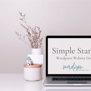 Simple Starter Custom Web Design | WordPress Blog | Professional Website for Lash Tech, Wedding, Coach, Law Firm, Blogging, Small Business