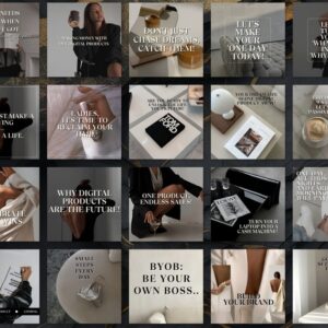 Faceless Instagram Account |Faceless Digital Marketing Posts|Done For You&Quote|Story Templates|Social Media Quotes|Instagram faceless brand