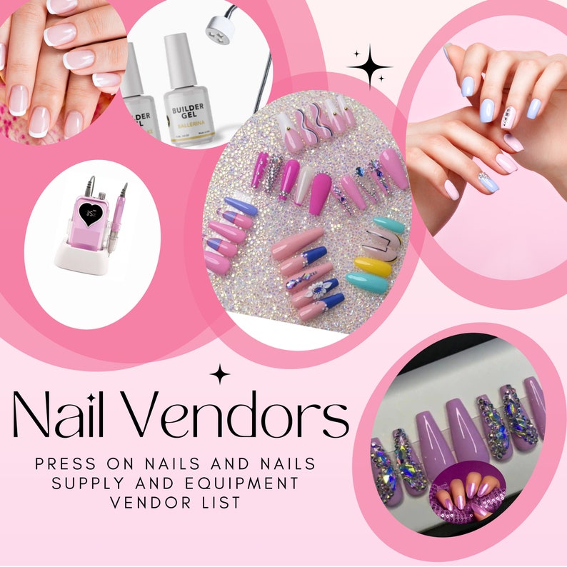 NAIL VENDOR, Resell Rights Nail Vendor List, Nail Equipment vendor list, Nail Vendor list, Nail Press on Vendor list with resell rights, PLR