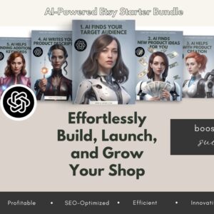 AI-Powered  Shop Starter Bundle: Target audience, Product ideas, Product Creation, SEO, Product descriptions, Keyword optimization
