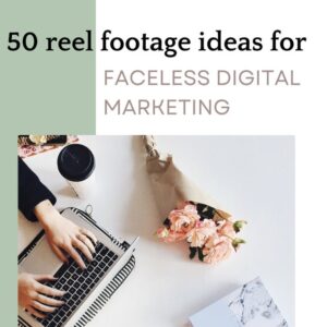 50 reel footage ideas for faceless digital marketing with PLR/MRR