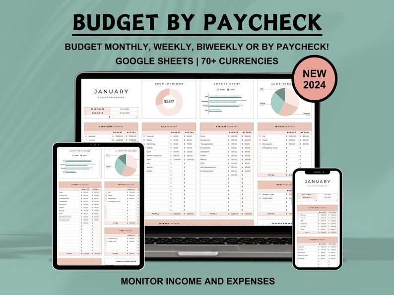 Budget By Paycheck Google Sheets Spreadsheet Monthly Budget Weekly Paycheck Budget Template Biweekly Budgeting Paycheck Expense Tracker Budget By Paycheck Google Sheets Spreadsheet Monthly Budget Weekly Paycheck Budget Template Biweekly Budgeting Paycheck Expense Tracker
