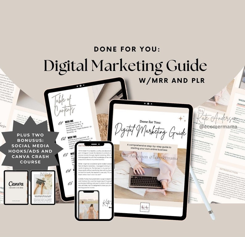 Done for You: Digital Marketing Guide/eBook w/Master Resell Rights (MRR) and Private Label Rights (PLR) - a DFY Digital Marketing Product Done for You: Digital Marketing Guide/eBook w/Master Resell Rights (MRR) and Private Label Rights (PLR) - a DFY Digital Marketing Product