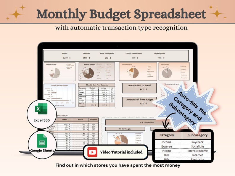 Excel Monthly Budget Template Google Sheets Budget Planner Finance Tracker Excel Budget by paycheck Financial Planner Expense Tracker Brown Excel Monthly Budget Template Google Sheets Budget Planner Finance Tracker Excel Budget by paycheck Financial Planner Expense Tracker Brown