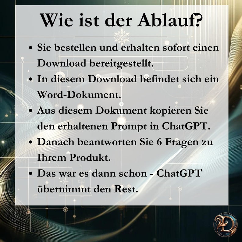 ChatGPT Description Generator - Easily create SEO optimized listings with automatically generated titles, tags and descriptions ChatGPT Description Generator - Easily create SEO optimized listings with automatically generated titles, tags and descriptions - Image 4