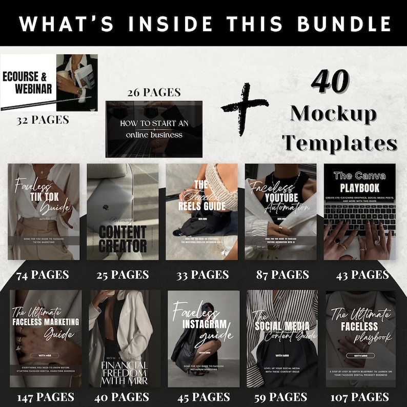 Faceless Digital Marketing All-in-One Course Bundle Guides | Master Resell Rights & PLR | Instant Access | Women's Empowerment | DFY Faceless Digital Marketing All-in-One Course Bundle Guides | Master Resell Rights & PLR | Instant Access | Women's Empowerment | DFY - Image 2