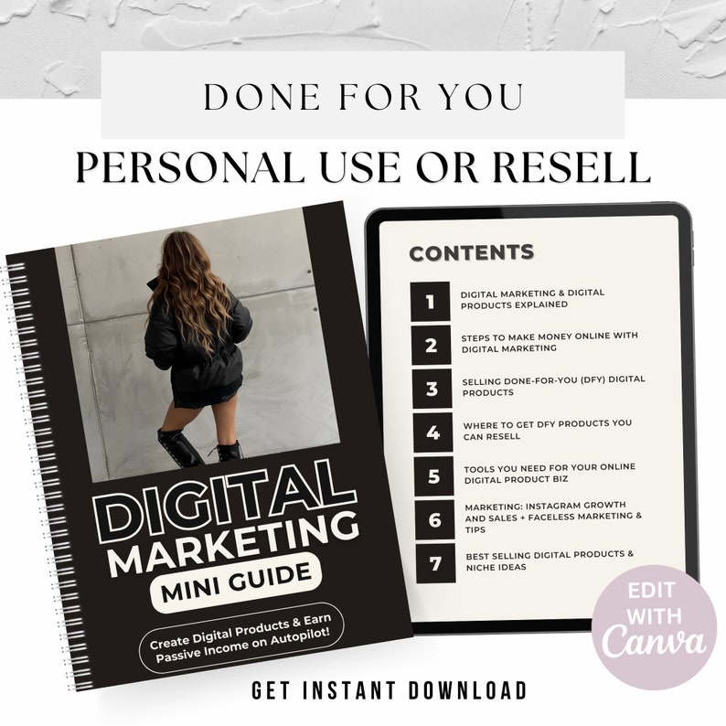 Digital Marketing Lead Magnet MRR Template Ebook Done For You Resell Rights Guide Digital Product Faceless Digital Marketing Guide DFY MRR Digital Marketing Lead Magnet MRR Template Ebook Done For You Resell Rights Guide Digital Product Faceless Digital Marketing Guide DFY MRR - Image 2