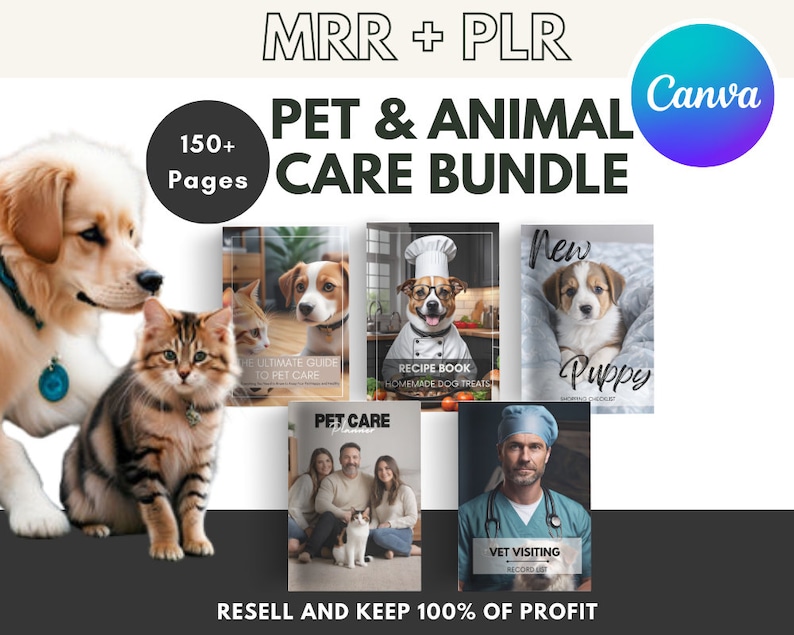 Ultimate Editable Pets and Animal Care Bundle with Master Resell Rights and Private Label Rights | Ebook, Checklists, Planner, Recipe Book Ultimate Editable Pets and Animal Care Bundle with Master Resell Rights and Private Label Rights | Ebook, Checklists, Planner, Recipe Book