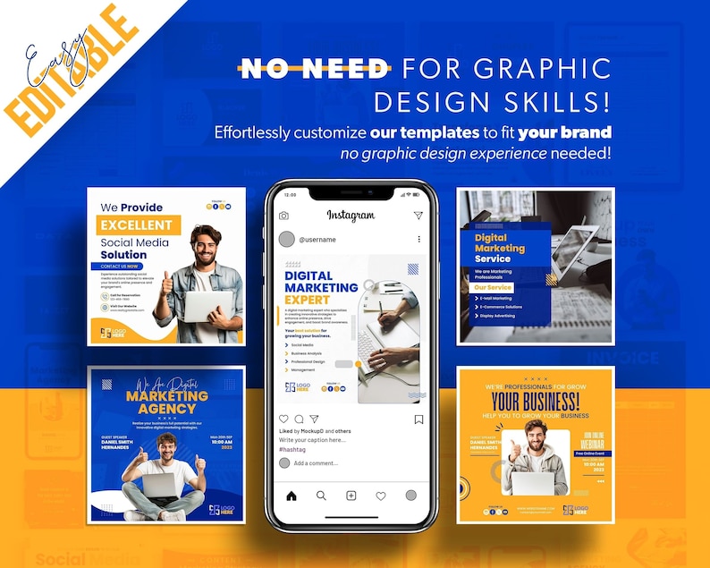 Digital Marketing Agency Full Branding Package Template, DIY Branding Kit, All-In-One Bundle, 2000+ Templates, Business Marketing Templates Digital Marketing Agency Full Branding Package Template, DIY Branding Kit, All-In-One Bundle, 2000+ Templates, Business Marketing Templates - Image 3