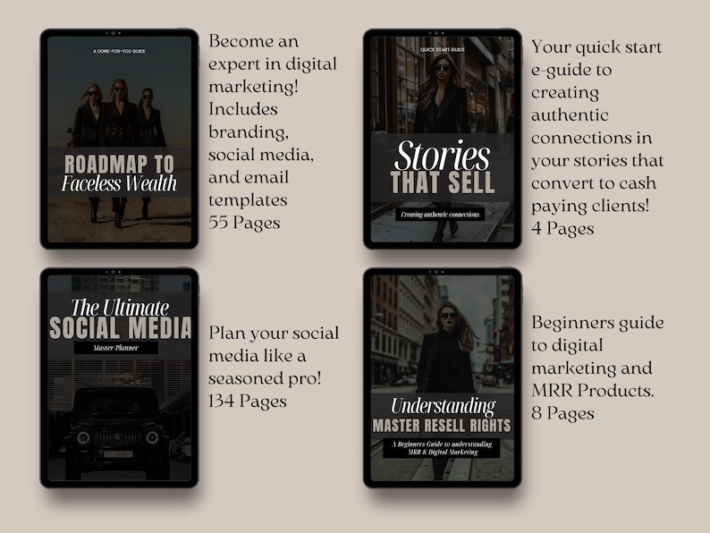 Faceless Digital Marketing Guide Bundle with Master Resell Rights Digital Marketing PLR Done For You Digital Marketing Guides with MRR DFY, Faceless Digital Marketing Guide Bundle with Master Resell Rights Digital Marketing PLR Done For You Digital Marketing Guides with MRR DFY, - Image 4