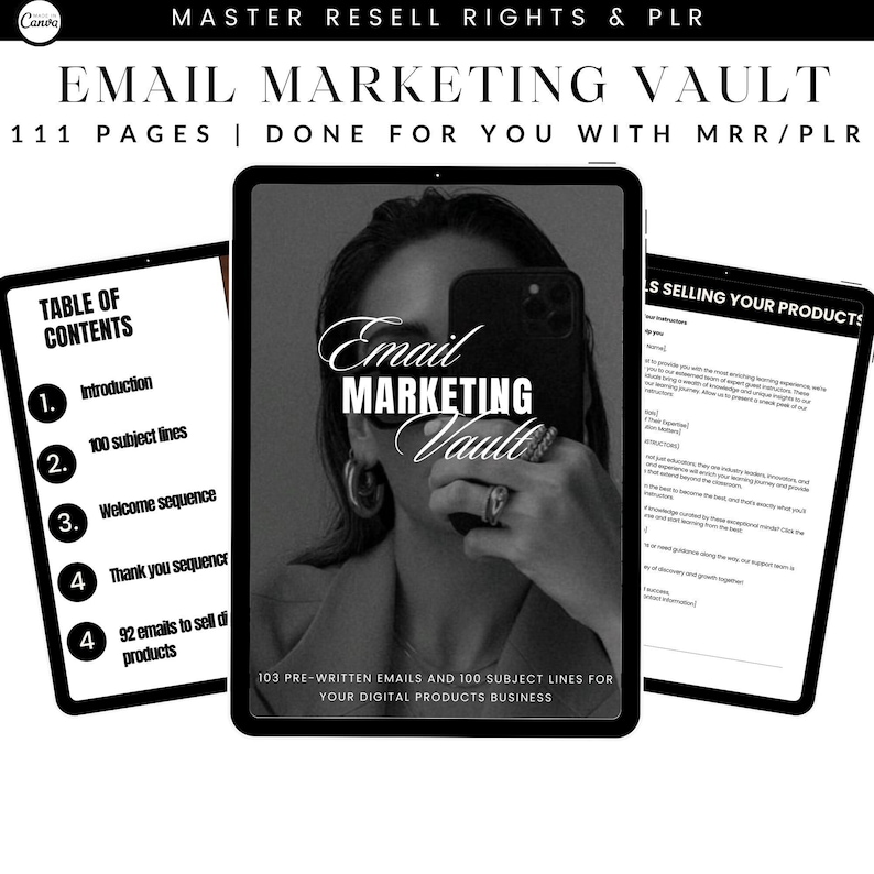 Email Marketing Vault 2024, Digital Marketing, MRR, Digital Marketing, Faceless Marketing, DFY, plr,
