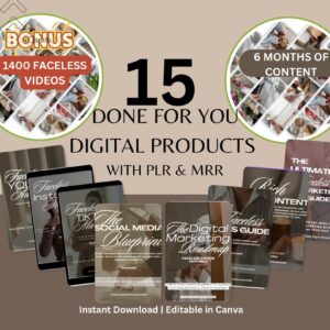 Passive Income eBook Bundle MRR // master resell rights, resell digital product, , PLR ebook, DFY ebook, private label rights