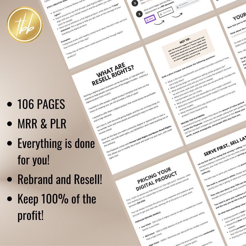 MRR Digital Marketing Playbook with Master Resell Rights MRR & Private Label Rights PLR Done-For-You Digital Products Low Ticket Products MRR Digital Marketing Playbook with Master Resell Rights MRR & Private Label Rights PLR Done-For-You Digital Products Low Ticket Products - Image 3