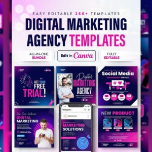 Digital Marketing Agency Templates, Business Marketing Templates, Marketing Agency Templates, All-in-One Bundle