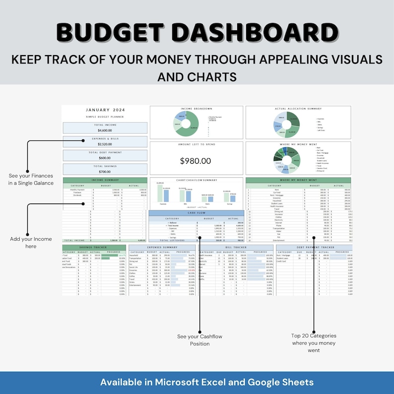 Budget planner Excel Spreadsheet Monthly Budget by Paycheck google sheets Weekly financial expense Debt bill Tracker Budgeting template Budget planner Excel Spreadsheet Monthly Budget by Paycheck google sheets Weekly financial expense Debt bill Tracker Budgeting template - Image 3