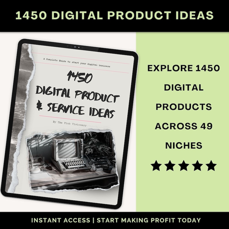 1450 Digital Product Ideas to Sell online | Printables to sell online, passive income,  business ideas, small business ideas