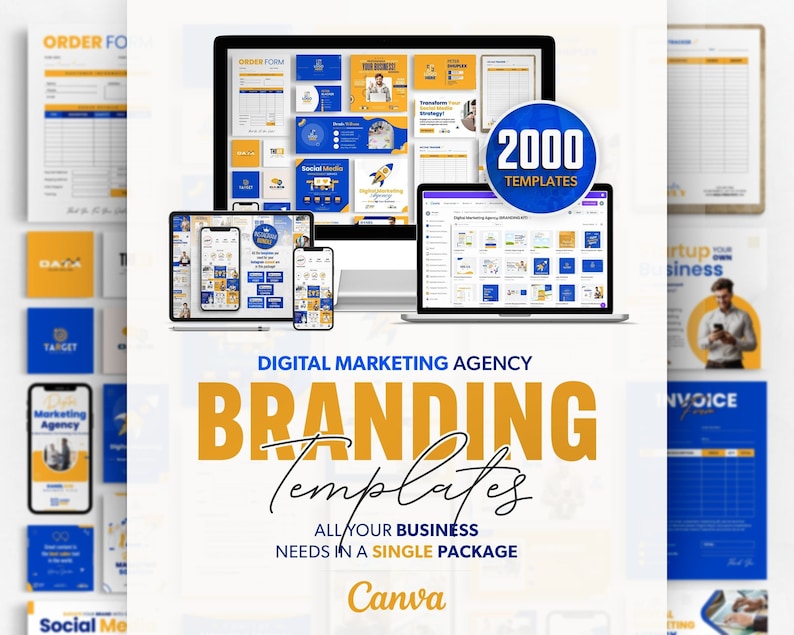Digital Marketing Agency Full Branding Package Template, DIY Branding Kit, All-In-One Bundle, 2000+ Templates, Business Marketing Templates Digital Marketing Agency Full Branding Package Template, DIY Branding Kit, All-In-One Bundle, 2000+ Templates, Business Marketing Templates