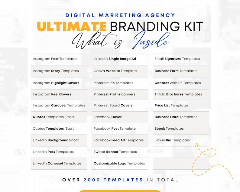Digital Marketing Agency Full Branding Package Template, DIY Branding Kit, All-In-One Bundle, 2000+ Templates, Business Marketing Templates Digital Marketing Agency Full Branding Package Template, DIY Branding Kit, All-In-One Bundle, 2000+ Templates, Business Marketing Templates - Image 2
