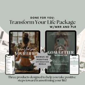 Transform your Life eBook with Master Resell Rights MRR & Private Label Rights PLR - A DFY Digital Product | Self Improvement | Lead Magnet