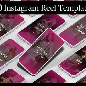 40 Faceless Digital Reels, Digital Marketing Videos, Coach Instagram Reels, Business Owner, Social Media Templates,Engagement,Canva template