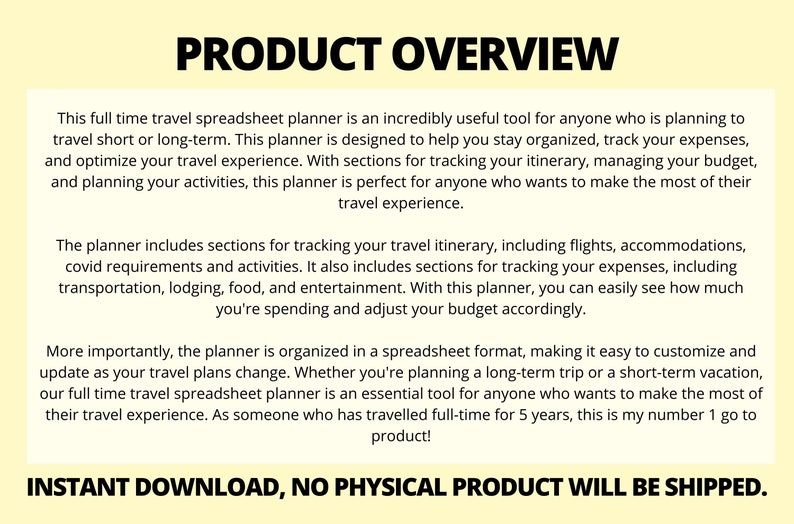 Travel tracker Spreadsheet Travel itinerary digital expense Tracker World Map Travel spending spreadsheet for full-time travel brain dump Travel tracker Spreadsheet Travel itinerary digital expense Tracker World Map Travel spending spreadsheet for full-time travel brain dump - Image 2