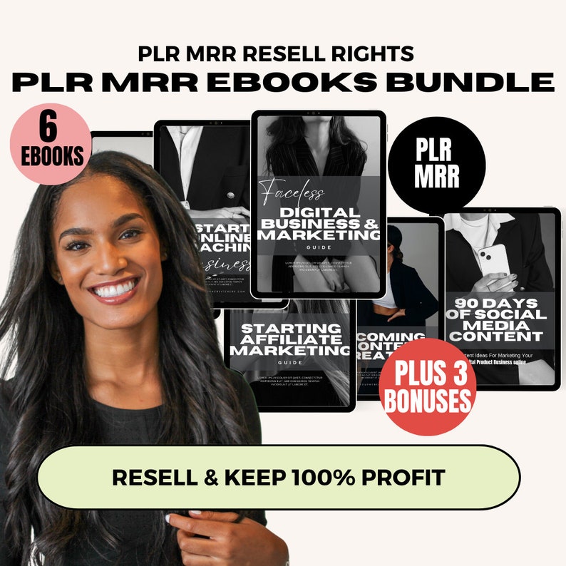 Done for You eBooks to Resell, Earn Passive Income and Make Money Online, PLR Canva Templates, Master Resell Rights MRR Private Label Rights