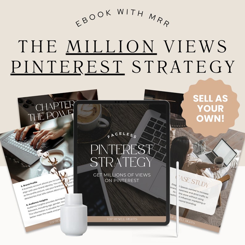 Mrr digital product Pinterest guide PLR Digital Product Master Resell Rights Canva Ebook Digital Marketing PLR Templates Sell as your own