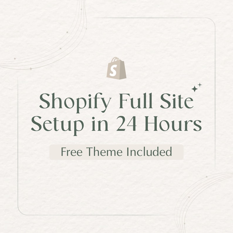 Shopify Store Setup in 24H | Conversion-optimized Theme Included