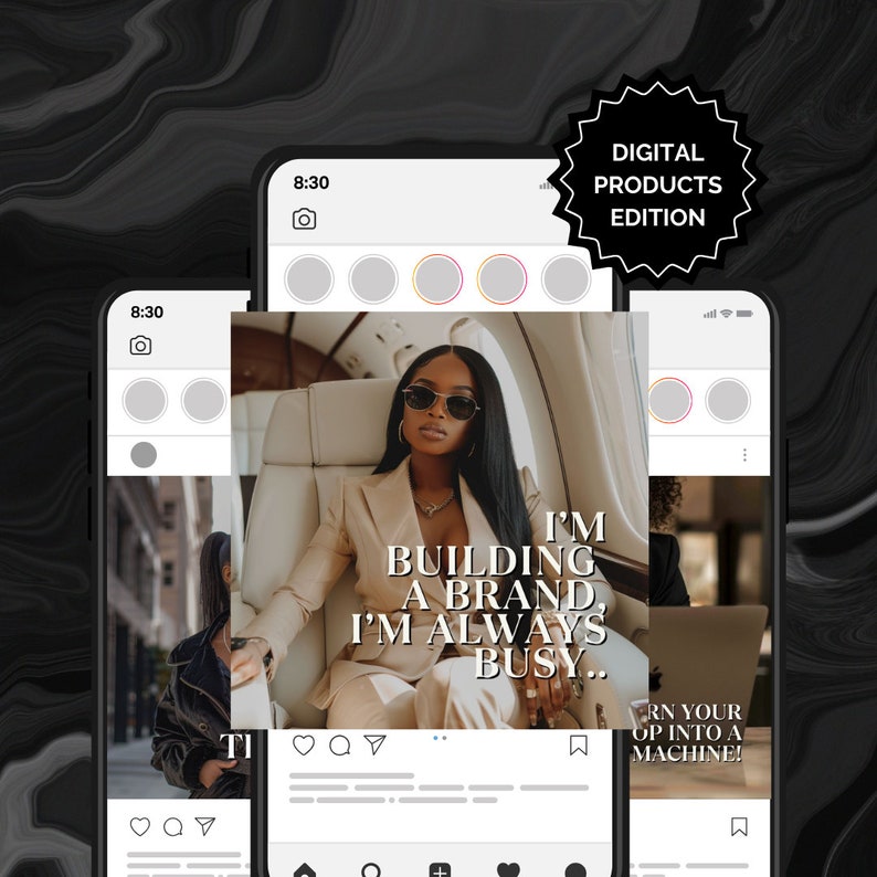Melanin Faceless Instagram Posts Templates, Faceless Marketing, Master Resell Rights, Plr Products, Done For You Digital Products MRR DFY Melanin Faceless Instagram Posts Templates, Faceless Marketing, Master Resell Rights, Plr Products, Done For You Digital Products MRR DFY - Image 2