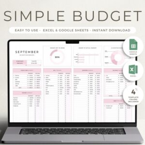 Excel Budget Planner Google Sheets Monthly Budget Spreadsheet Paycheck Budget Tracker Google Sheets Weekly Budget Template BiWeekly Budget