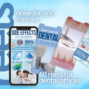 60 Reels for Dental Offices | Video Template | Dentist Marketing | Dentist Office Reel | Instagram Reels For Dentists I Social Media Content